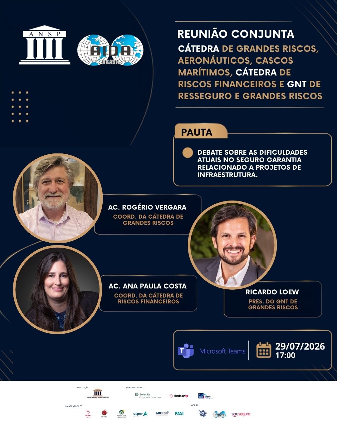 Reunião Conjunta ANSP + AIDA — Grandes Riscos e Resseguro